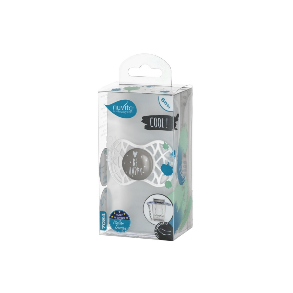 Пустышка Nuvita 7084 Air55 Cool ортодонтическая 6m+ 