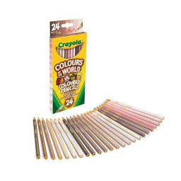 Набор цветных карандашей Colours of the World Crayola 68-4607, 24 шт