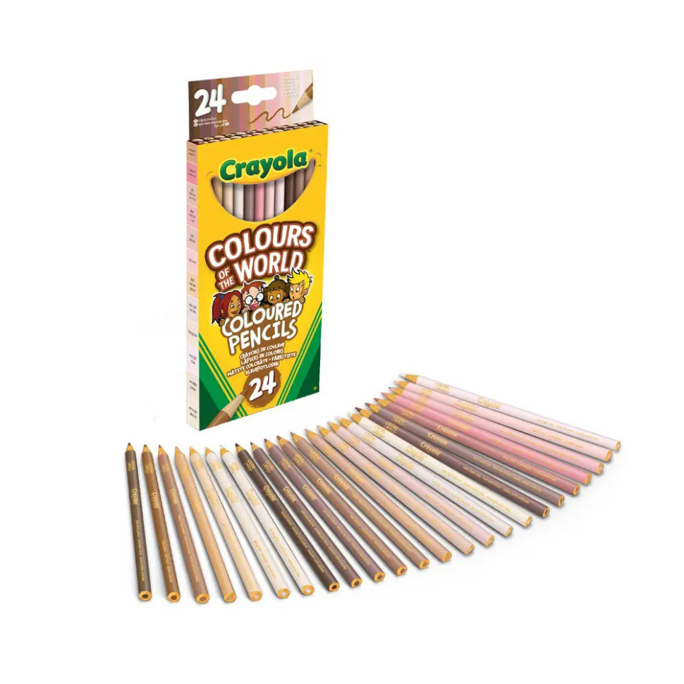 Набор цветных карандашей Colours of the World Crayola 68-4607, 24 шт