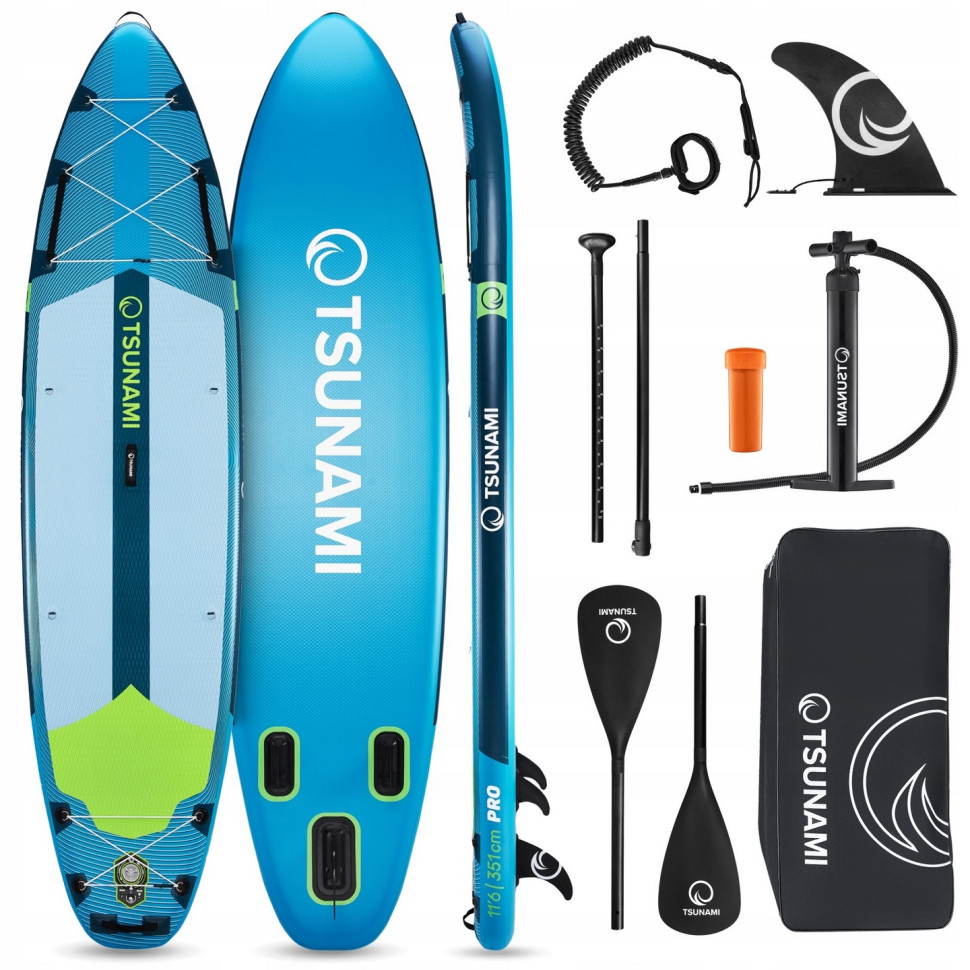 Надувная SUP доска PRO T15 TSUNAMI P-5905973405638 с веслом 350 см 