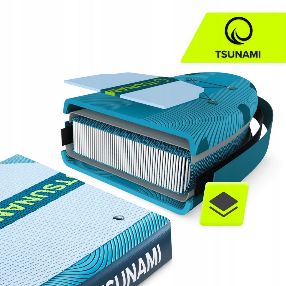 Надувная SUP доска PRO T15 TSUNAMI P-5905973405638 с веслом 350 см 