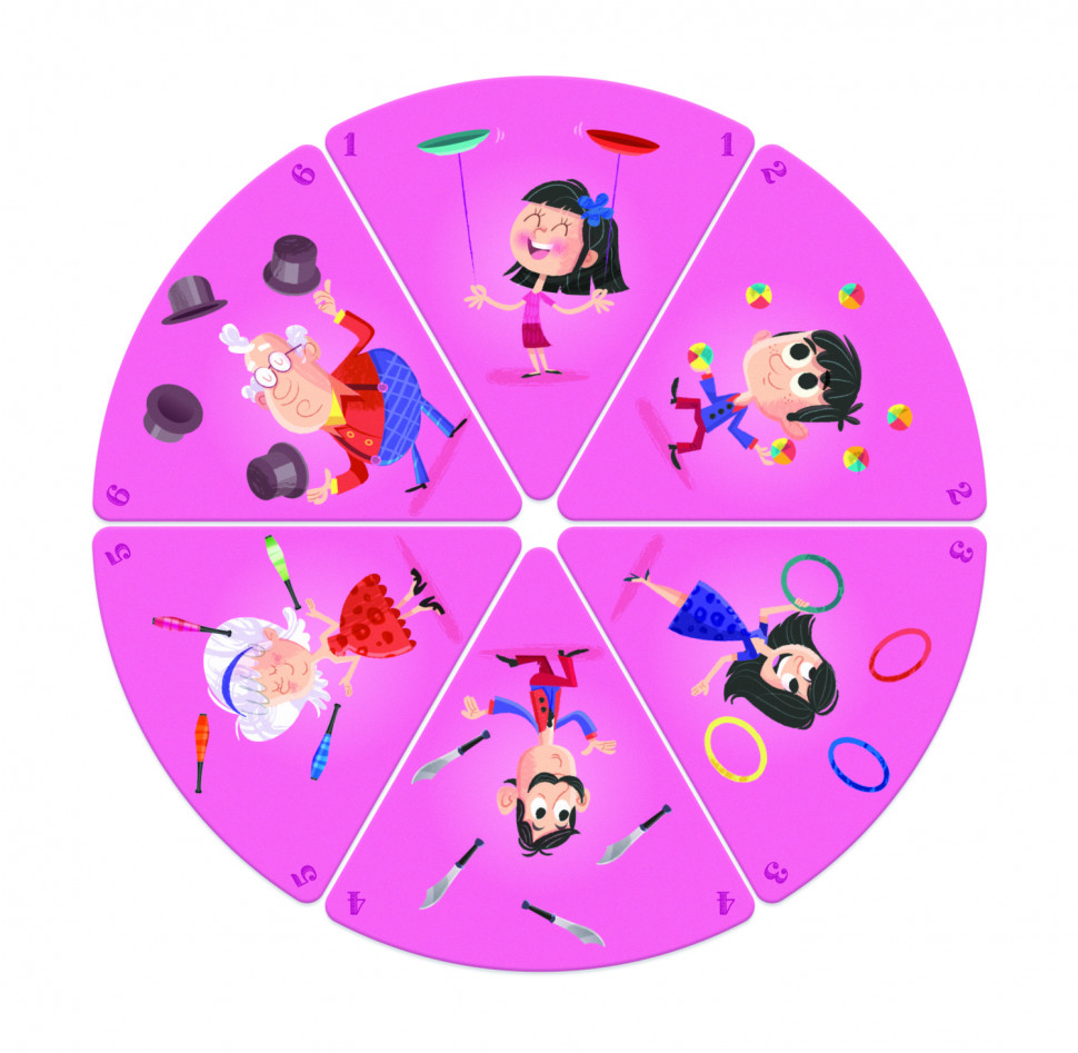 Настольная игра Janod Happy Families Цирк J02755
