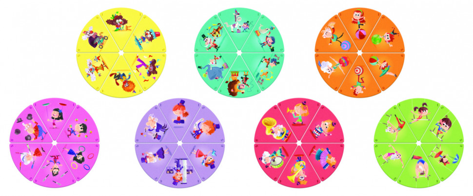 Настольная игра Janod Happy Families Цирк J02755