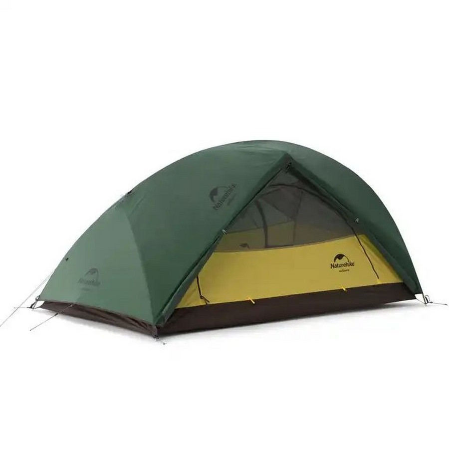 Палатка сверхлегкая двухместная с футпринтом Star-River 2 Updated NH17T012-T Naturehike 6927595789049, 210T, темно-зеленый