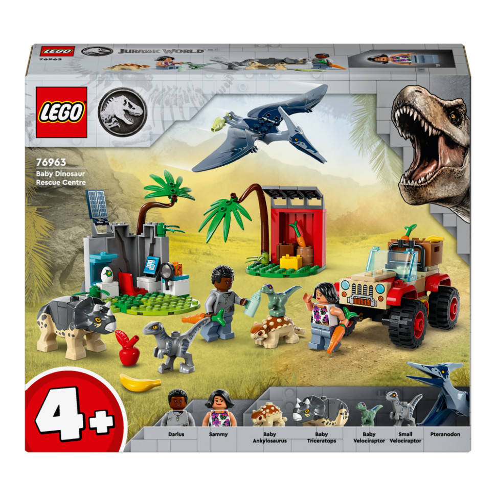 Конструктор LEGO Jurassic World Центр спасения малышей динозавров 76963, 139 деталей