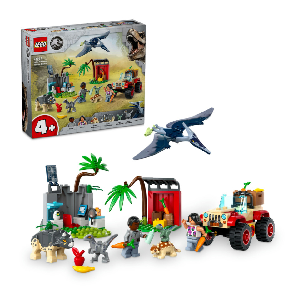 Конструктор LEGO Jurassic World Центр спасения малышей динозавров 76963, 139 деталей