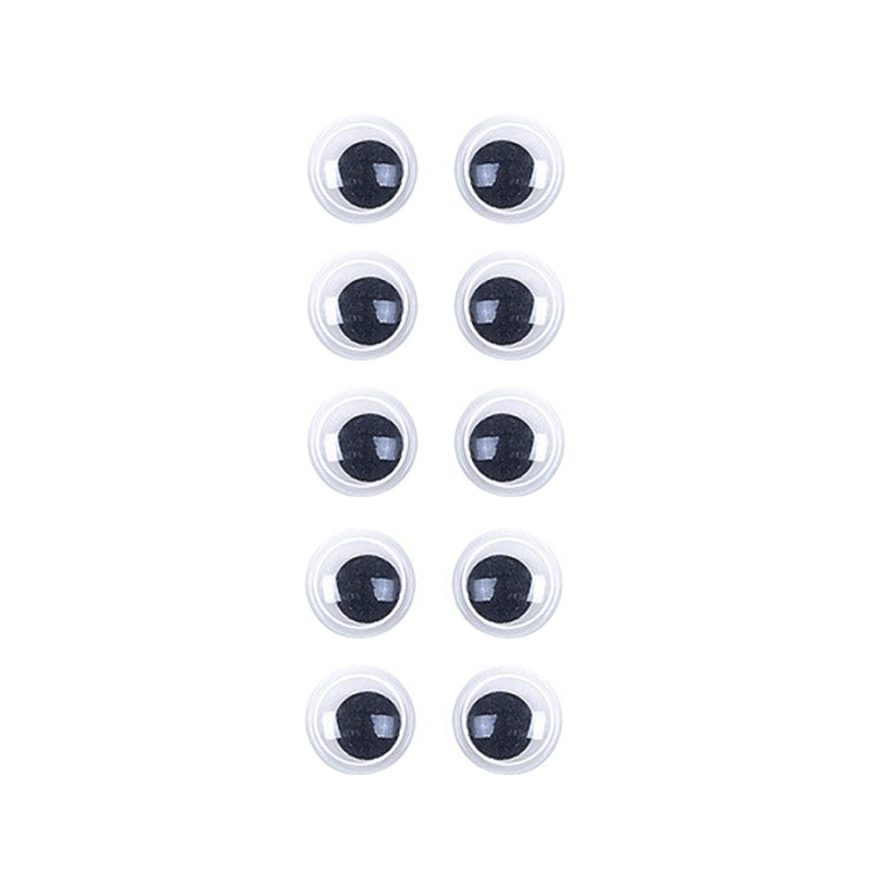 Пластикові очі для іграшок Bambi PE-008, 8 мм, 10 штук в упаковці