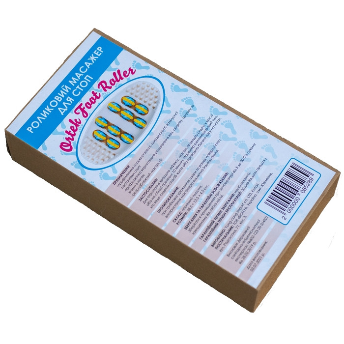 Роликовий масажер для стоп Foot Roller Ортек 08528-OTK 15x31 см