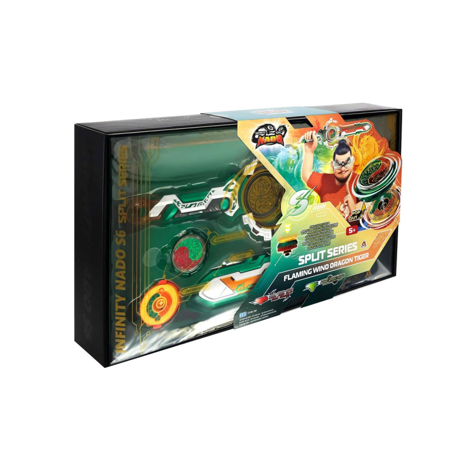 Дзиґа Infinity Nado EU654145 VI серія Split Series Flaming Wind Dragon Tiger  Палаючий Вітер Дракон Тигр