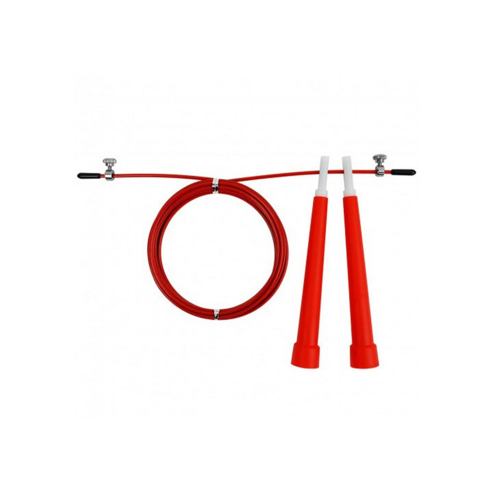 Швидкісна скакалка Speed Cable Rope EasyFit EF-1423-R 3 м, зі сталевим тросом, червона