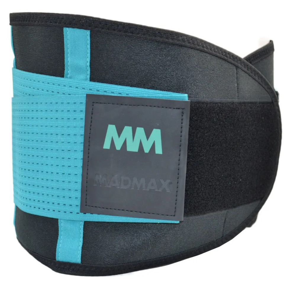 Пояс компрессионный Slimming belt MadMax MFA-277-TRQ_M Black/turquoise M
