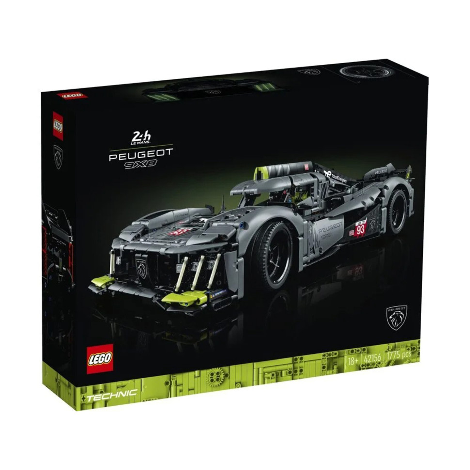 Конструктор LEGO Technic PEUGEOT 9X8 24H Le Mans Hybrid 42156, 1775 деталей