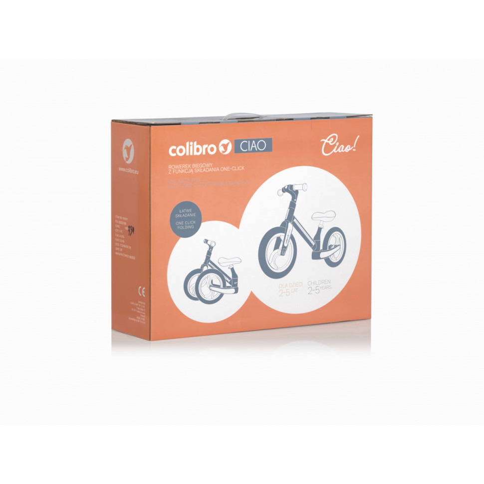 Детский беговел Ciao Colibro R/CO/RG розовый