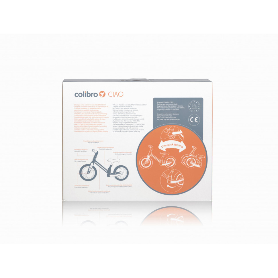 Детский беговел Ciao Colibro R/CO/RG розовый