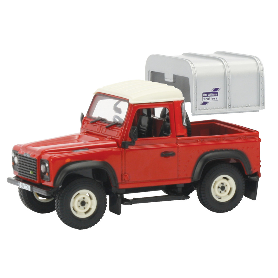 Автомодель Land Rover Defender 90 Britains 42732B червоний, масштаб 1:32