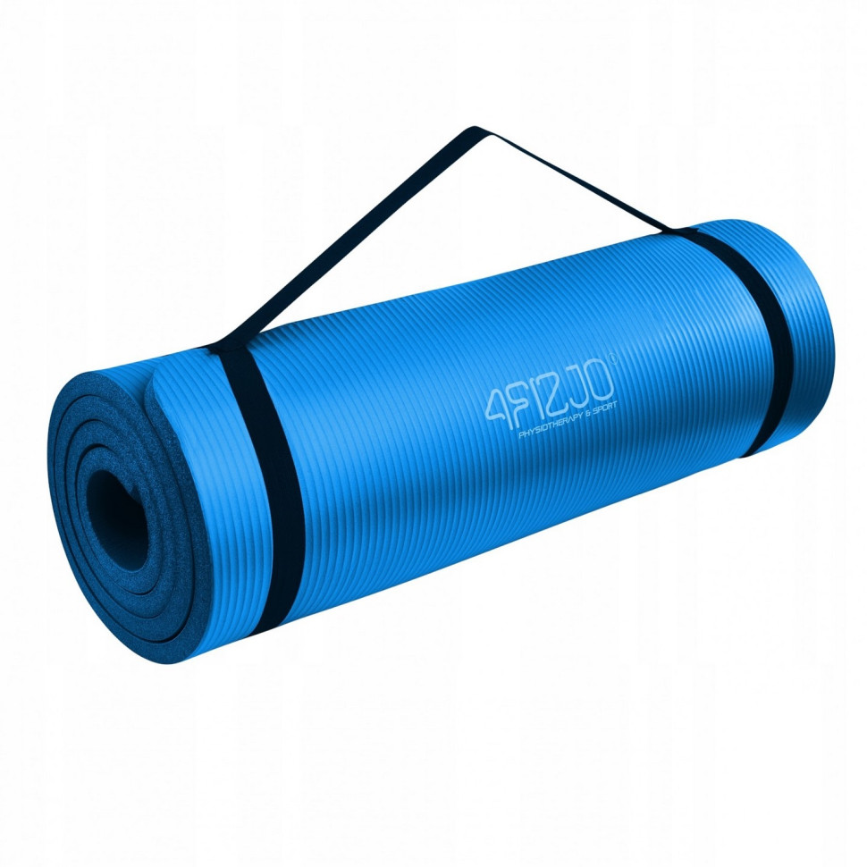 Коврик для йоги и фитнеса 4FIZJO 4FJ0014 NBR 180 x 60 x 1 см, Blue