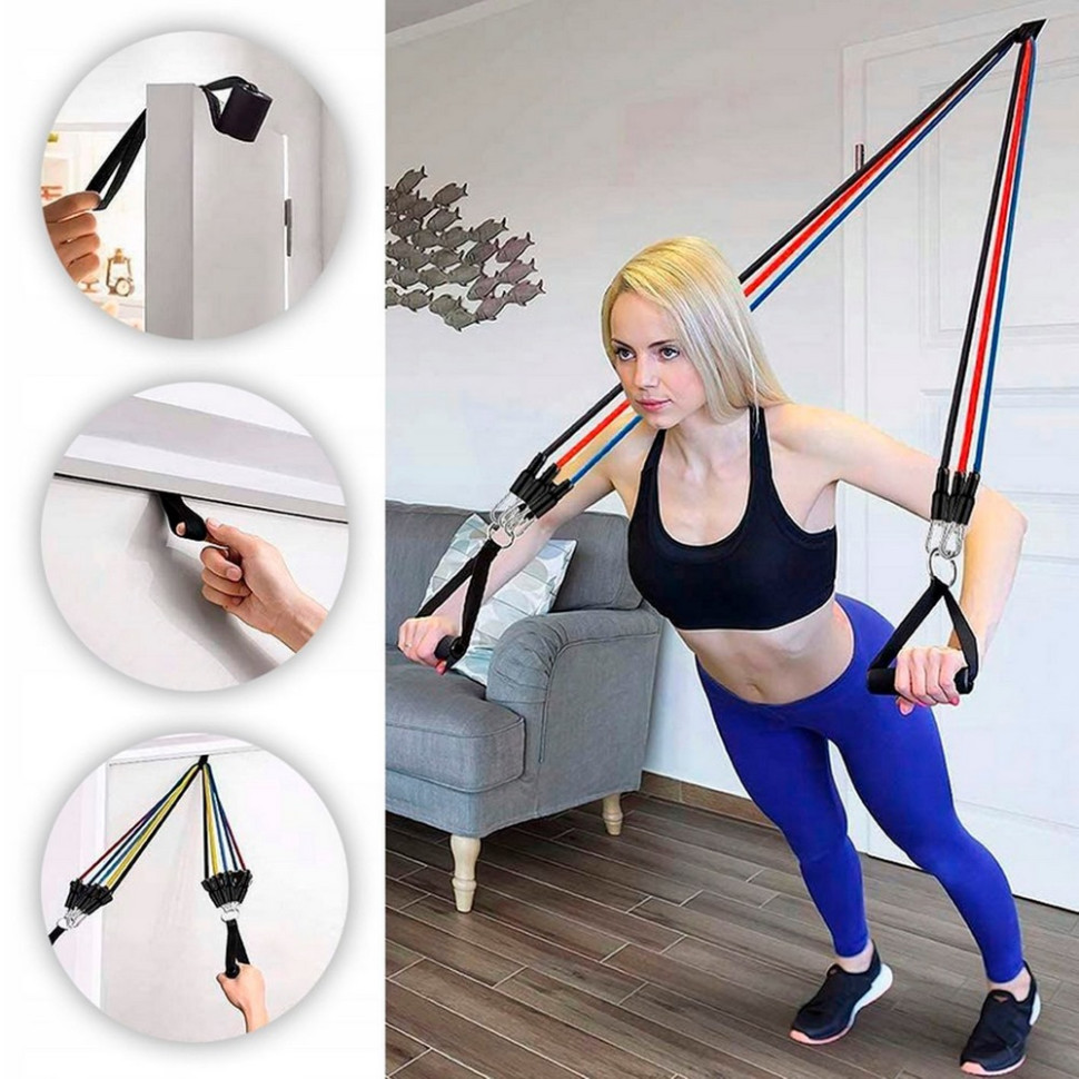 Набір еспандерів трубчастих силових Power Strength Tube Newt NE-PW-4, 5 шт