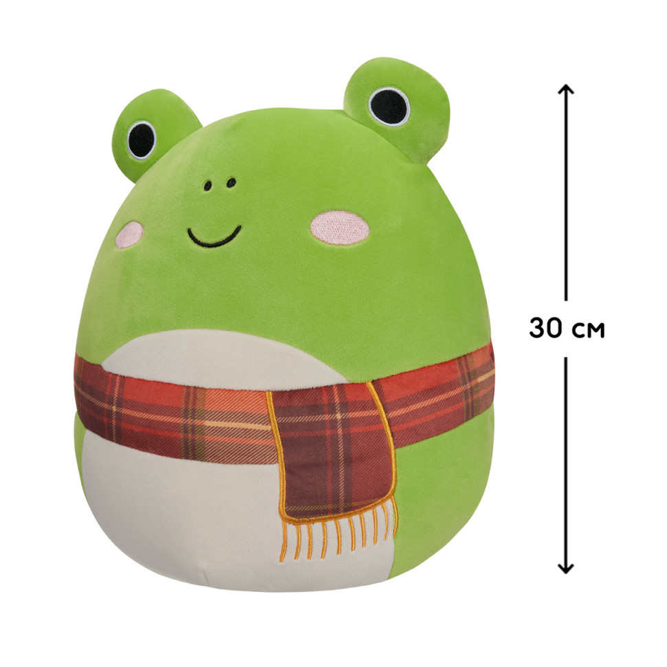 Мягкая игрушка Жабка Венди в шарфе Squishmallows SQCR04157, 30 см