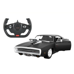 Машинка на радиоуправлении Dodge Charger R/T With Engine version Rastar 99070 black 1:16