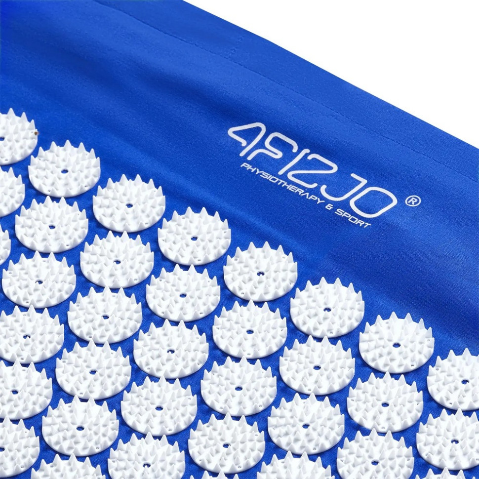 Килимок акупунктурний з валиком Classic Mat XL Аплікатор Кузнєцова 4FIZJO 4FJ0085 Blue/White