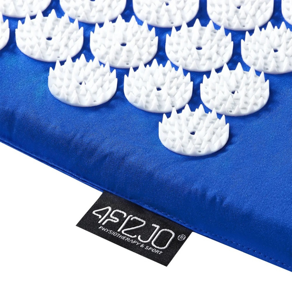 Килимок акупунктурний з валиком Classic Mat XL Аплікатор Кузнєцова 4FIZJO 4FJ0085 Blue/White