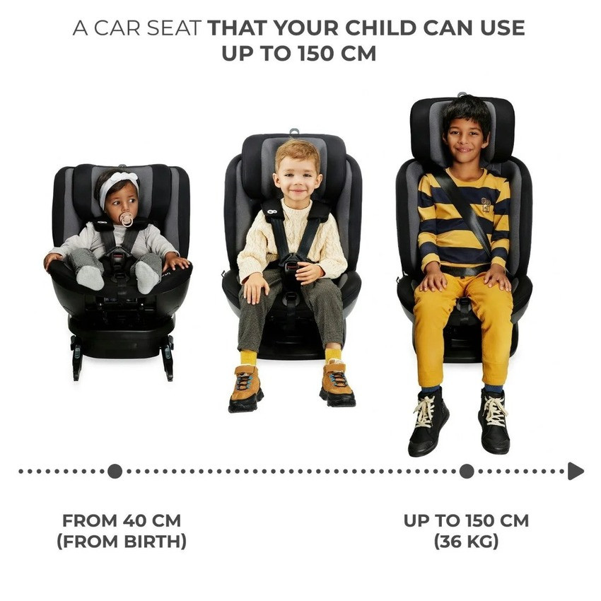 Автокрісло дитяче Xpedition 2 Kinderkraft KCXPED02BLK0000 i-Size, чорний