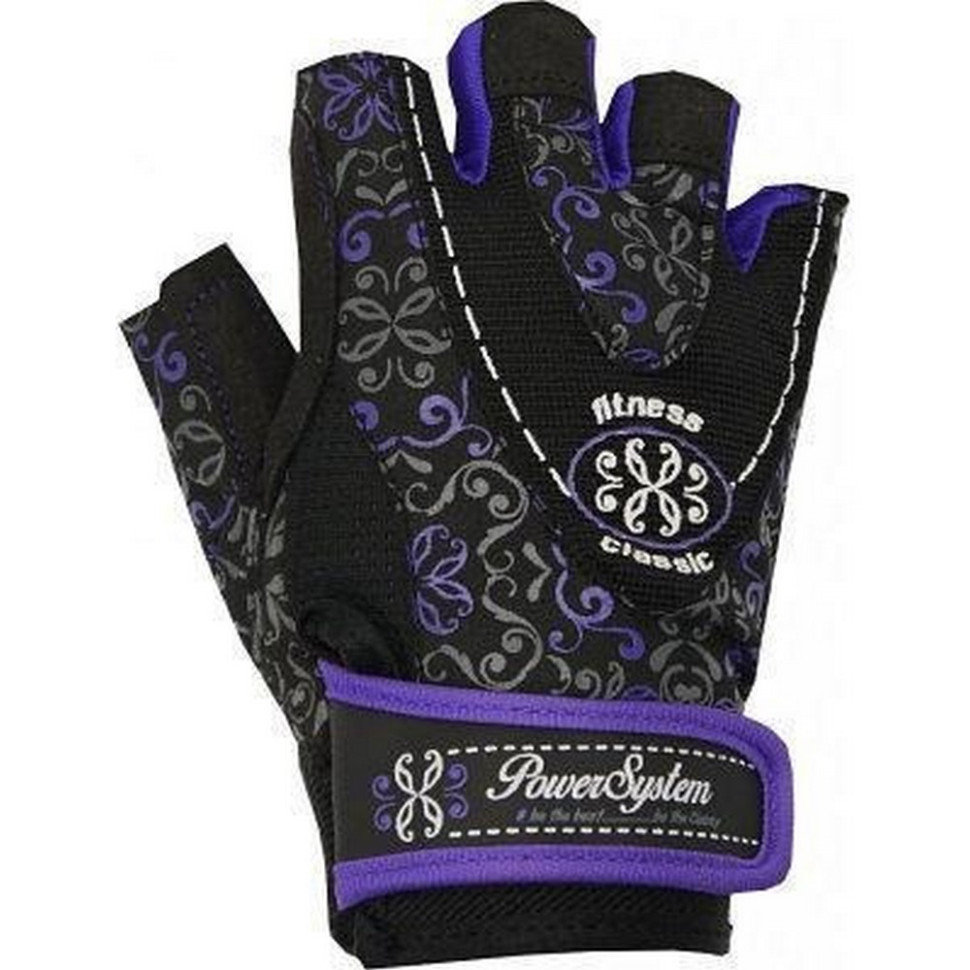 Рукавички для фітнесу Classy Power System PS_2910_XS_Black/Purple, XS 20 см