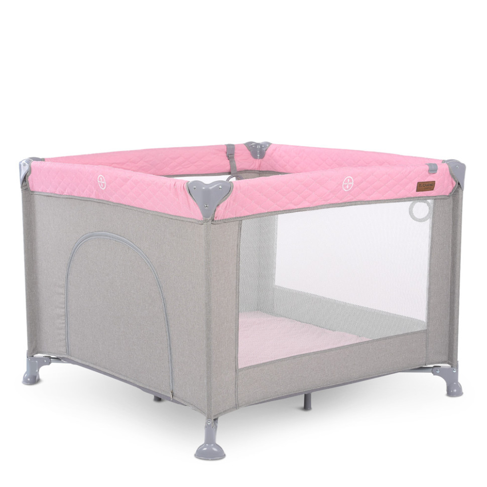 Детский манеж El Camino ME 1097 Pink Gray