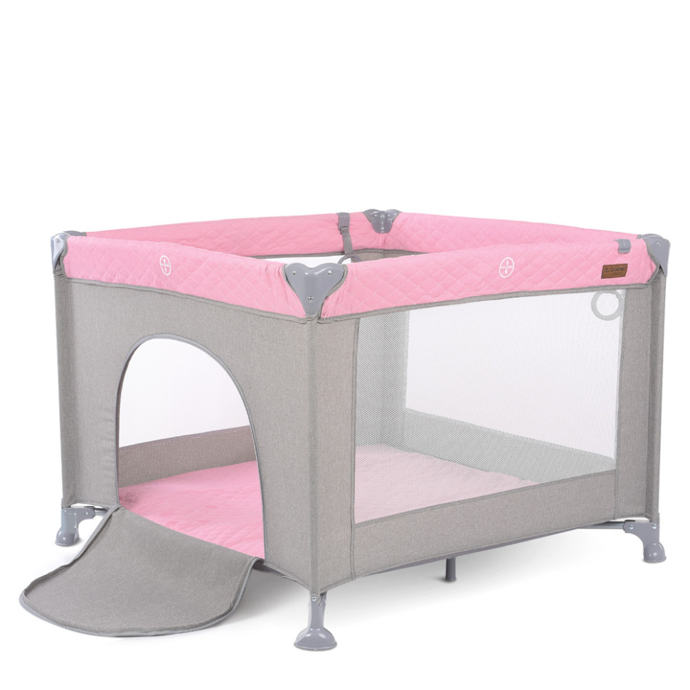 Детский манеж El Camino ME 1097 Pink Gray