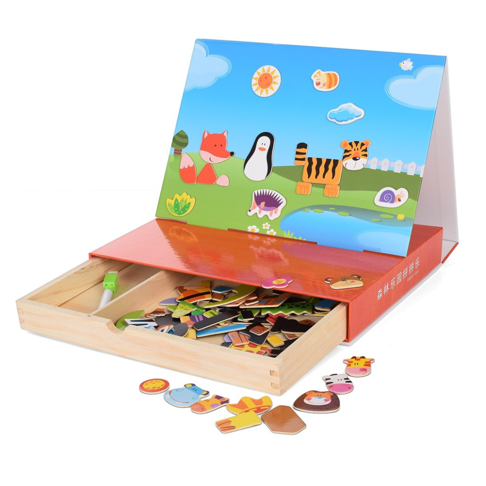 Деревянная развивающая игрушка Дощечка Limo Toy MD 1852-1 магнитная для рисования