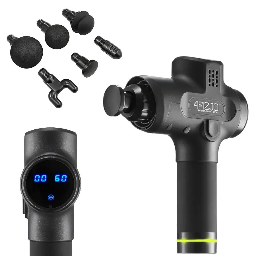 Ручной перкуссионный массажер (массажный пистолет) Massage Gun PRO+ 4FIZJO 4FJ0090, 250 Вт