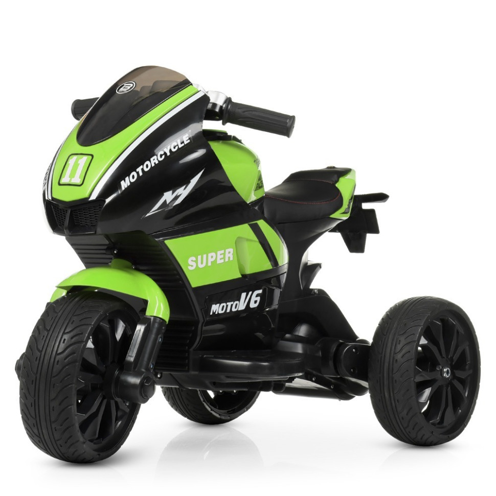 Дитячий електромобіль Мотоцикл Bambi Racer M 4135EL-5, 2мотор25W, 2аккум6V5AH, MP3, свет.кол.EVA, муз, світло
