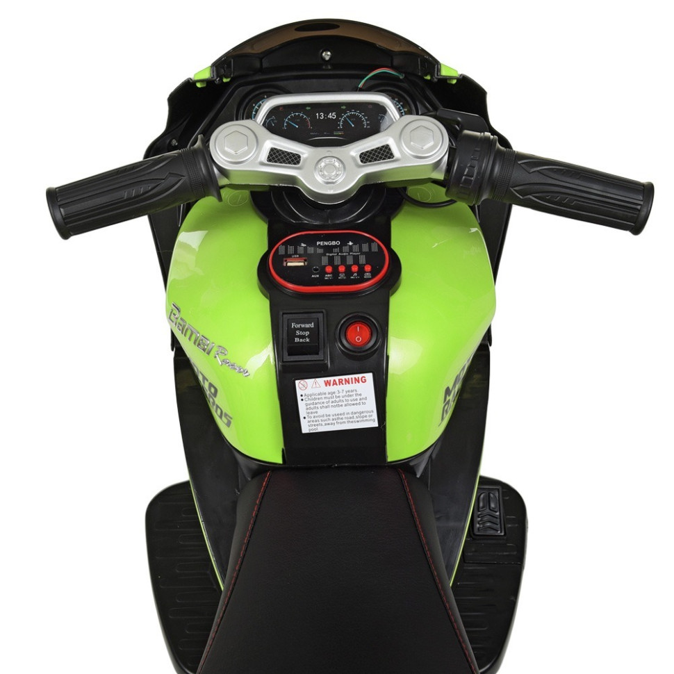 Дитячий електромобіль Мотоцикл Bambi Racer M 4135EL-5, 2мотор25W, 2аккум6V5AH, MP3, свет.кол.EVA, муз, світло