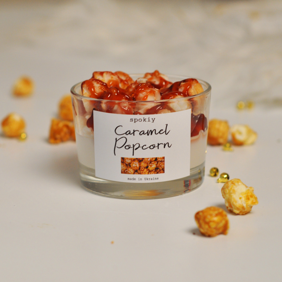 Десертна свічка ручної роботи з соєвого воску 