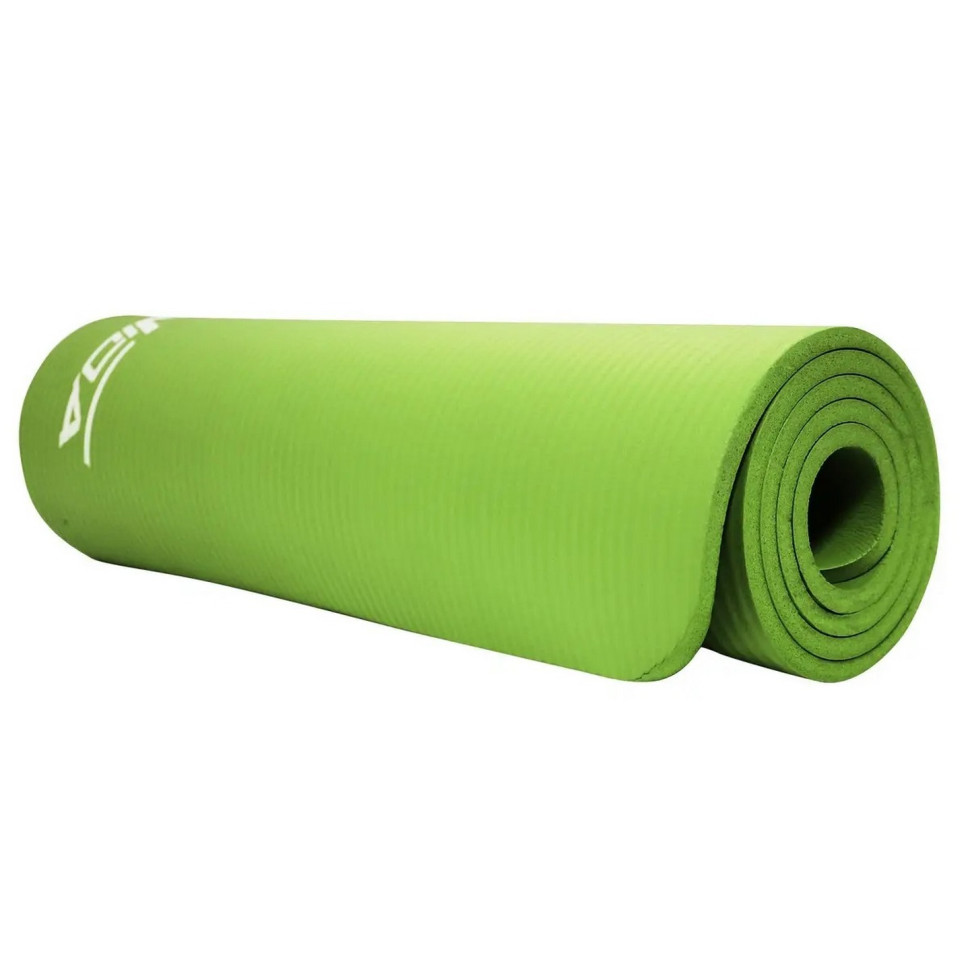 Коврик (мат) спортивный для йоги и фитнеса SportVida SV-HK0248 NBR 180 x 60 x 1 см, Green