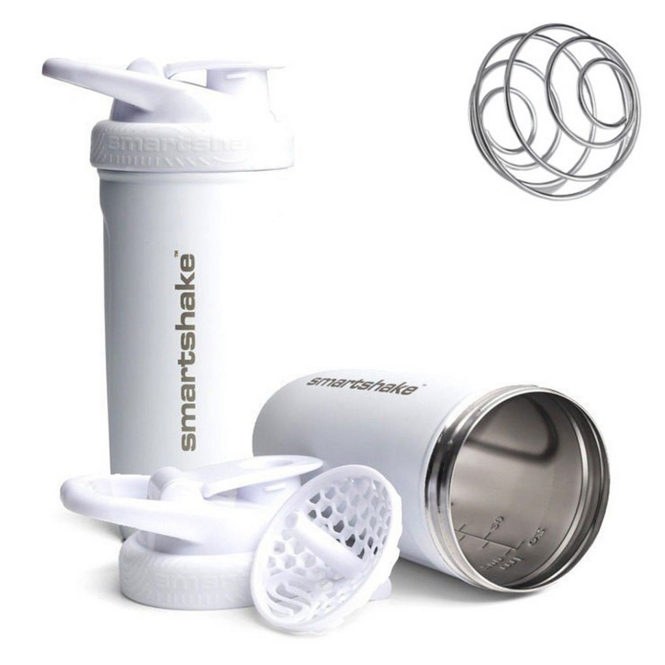 Шейкер спортивный Reforce Stainless Steel SmartShake 11150203 White 900 мл