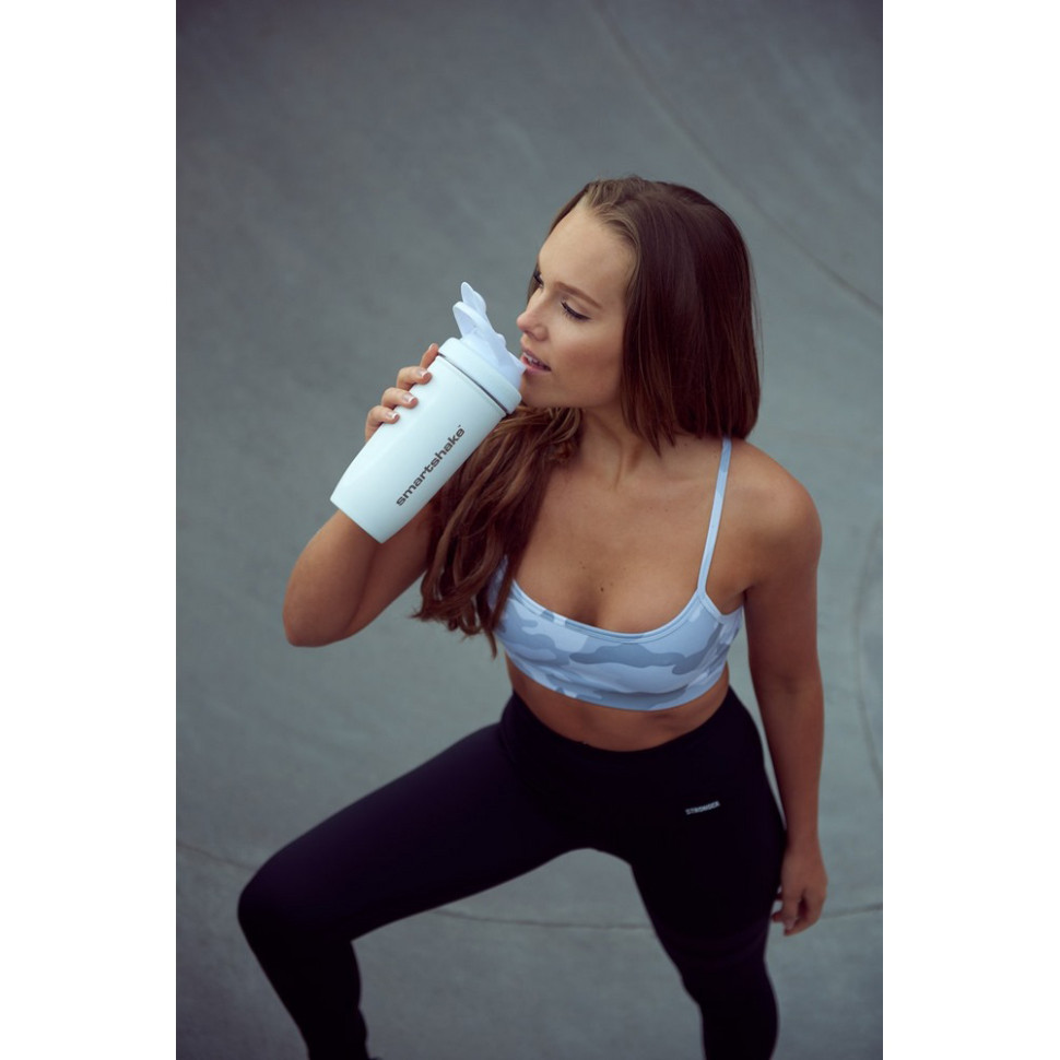 Шейкер спортивный Reforce Stainless Steel SmartShake 11150203 White 900 мл