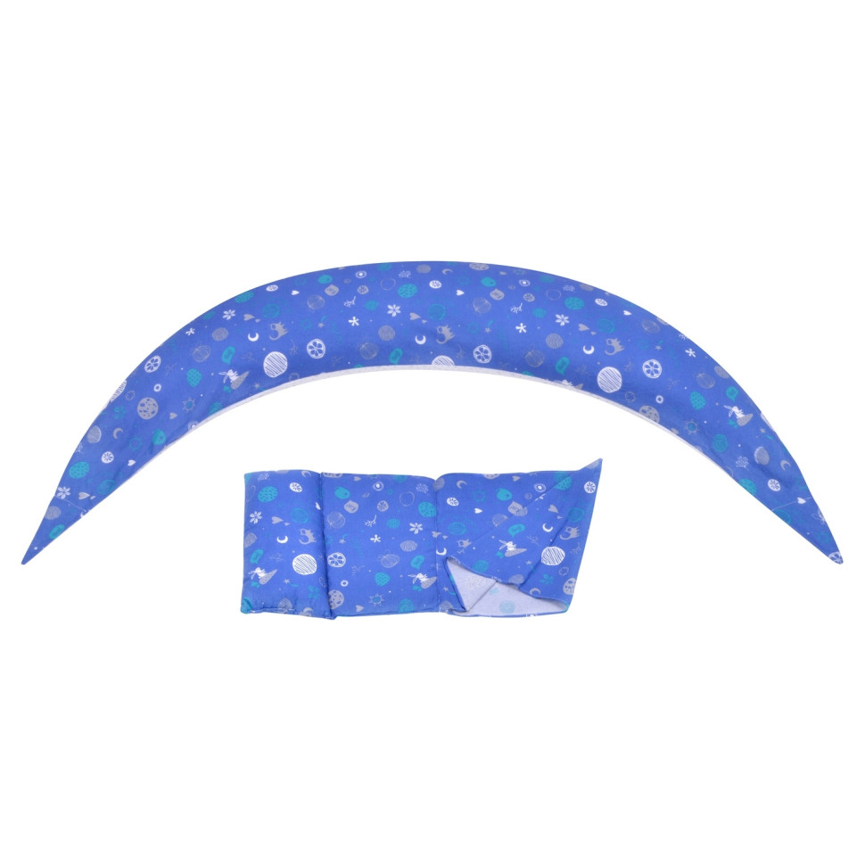 Набор аксессуаров для подушки Nuvita DreamWizard (наволочка, мини-подушка) Синий NV7101BLUE