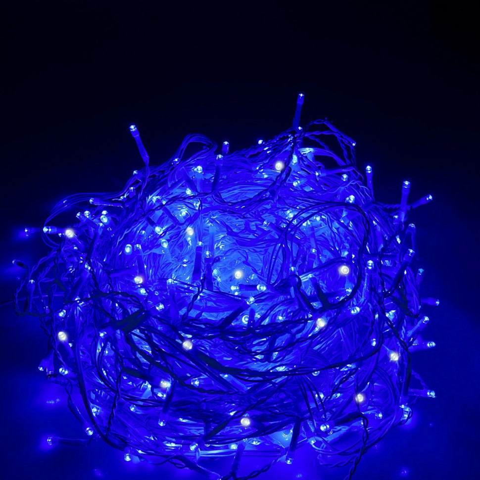 Гірлянда бахрома вулична Springos CL0318, 12 м 300 LED + Flash, Blue