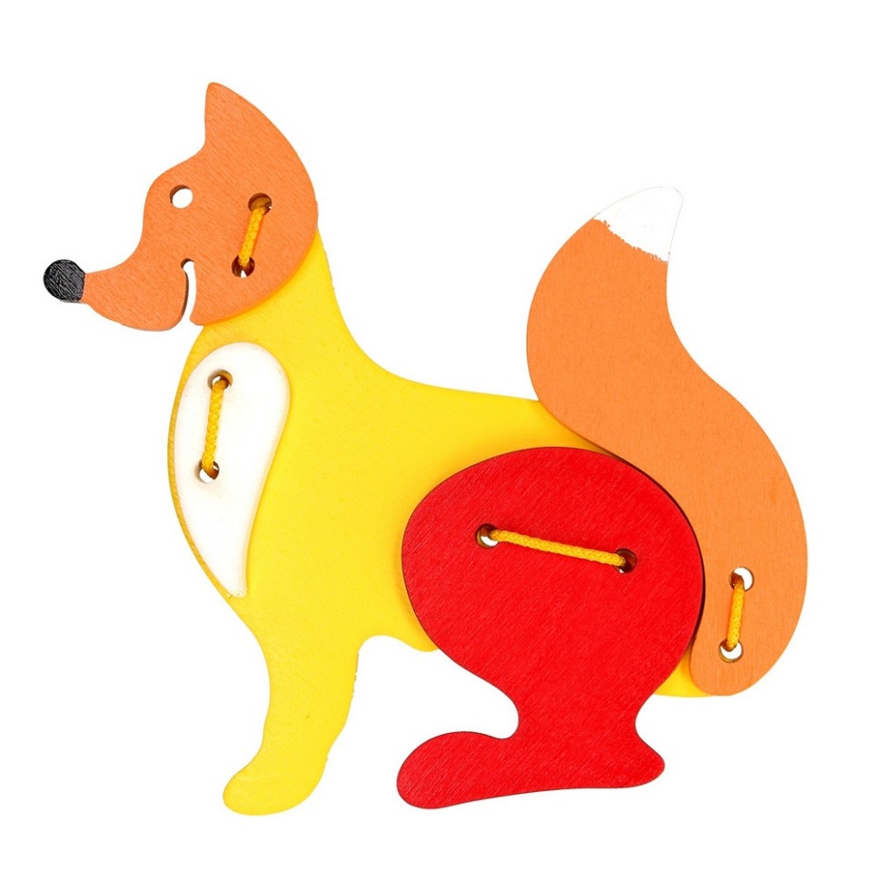 Детская деревянная шнуровка 