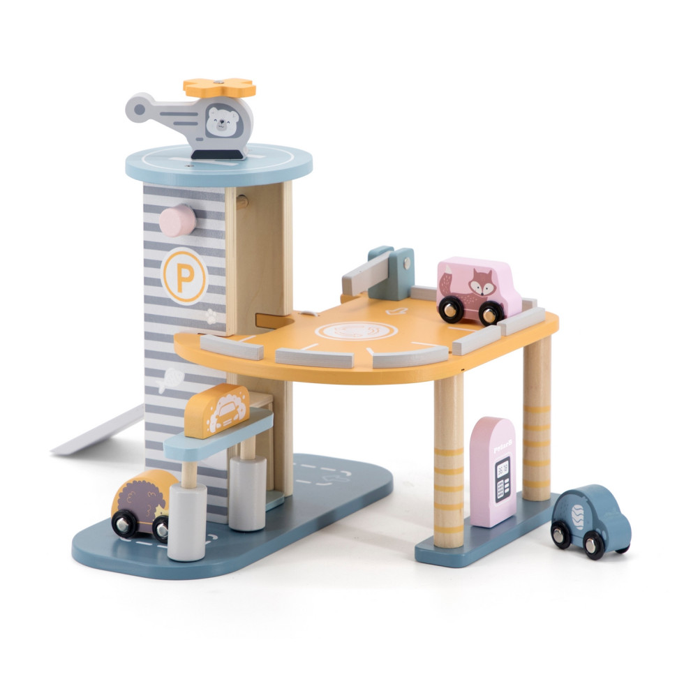 Ігровий набір Паркінг Viga Toys PolarB 44029 дерев'яний