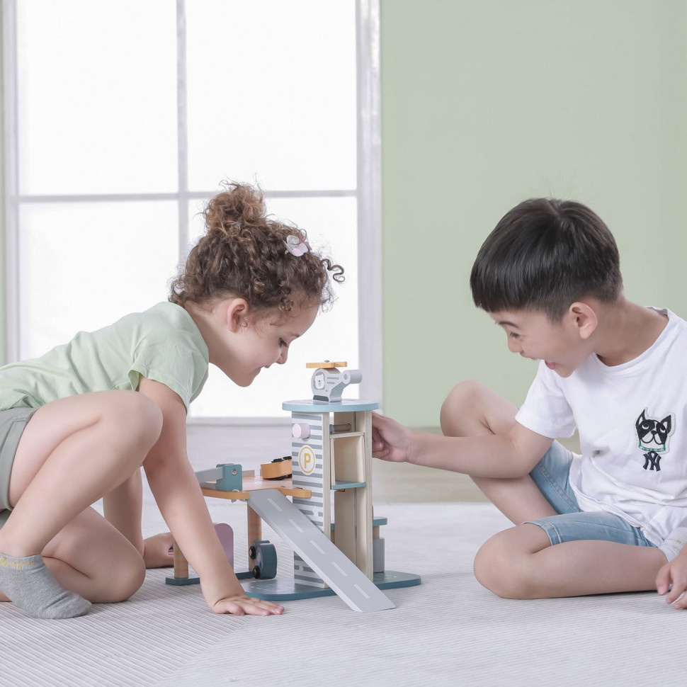 Ігровий набір Паркінг Viga Toys PolarB 44029 дерев'яний