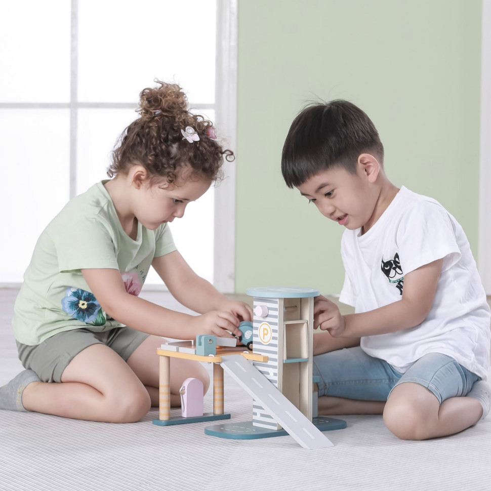 Ігровий набір Паркінг Viga Toys PolarB 44029 дерев'яний