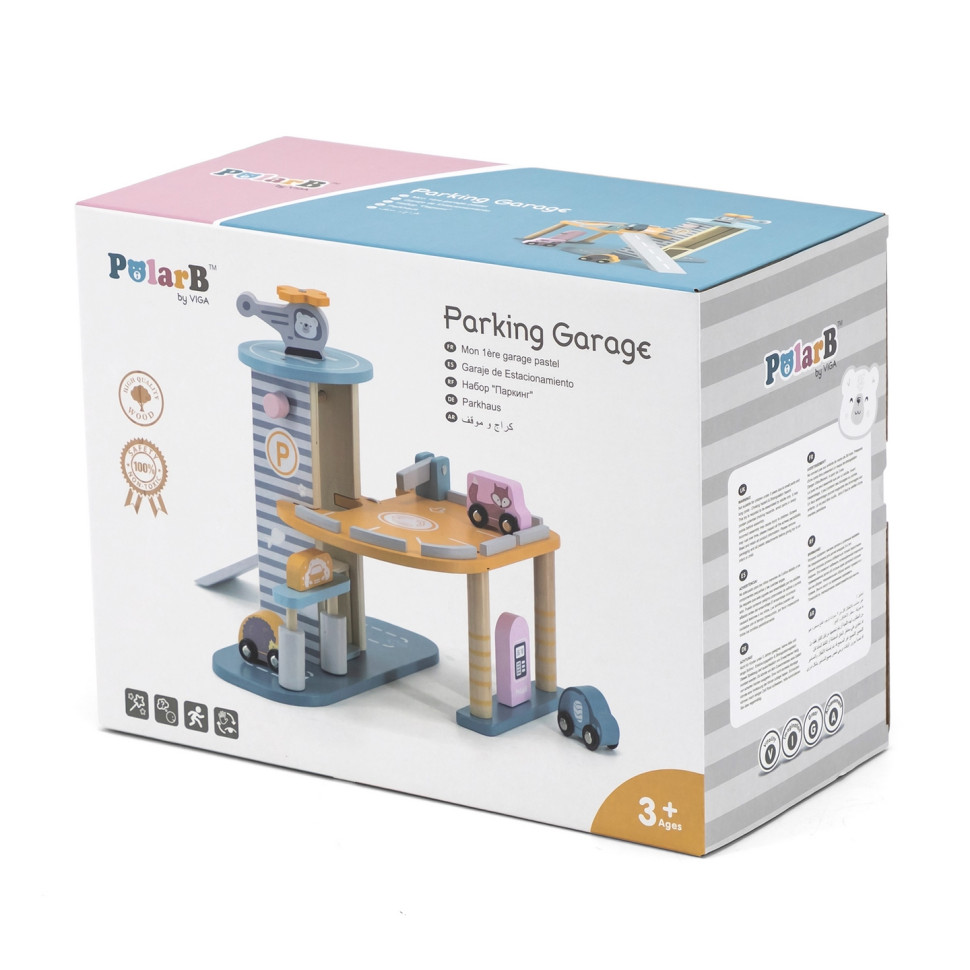Ігровий набір Паркінг Viga Toys PolarB 44029 дерев'яний
