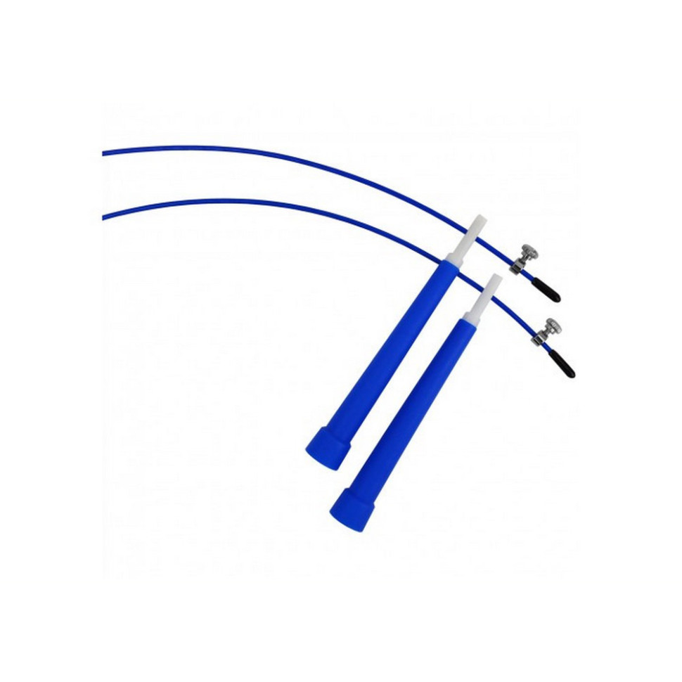Швидкісна скакалка Speed Cable Rope EasyFit EF-1423-Bl 3 м, зі сталевим тросом, синя