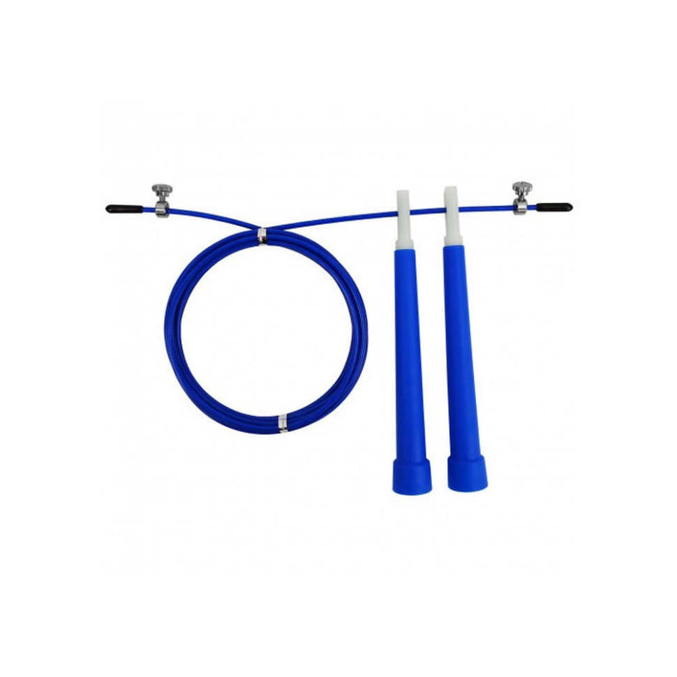 Швидкісна скакалка Speed Cable Rope EasyFit EF-1423-Bl 3 м, зі сталевим тросом, синя