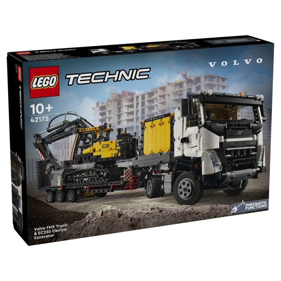 Конструктор LEGO Technic Вантажівка Volvo FMX і Електричний екскаватор EC230 42175, 2274 деталей
