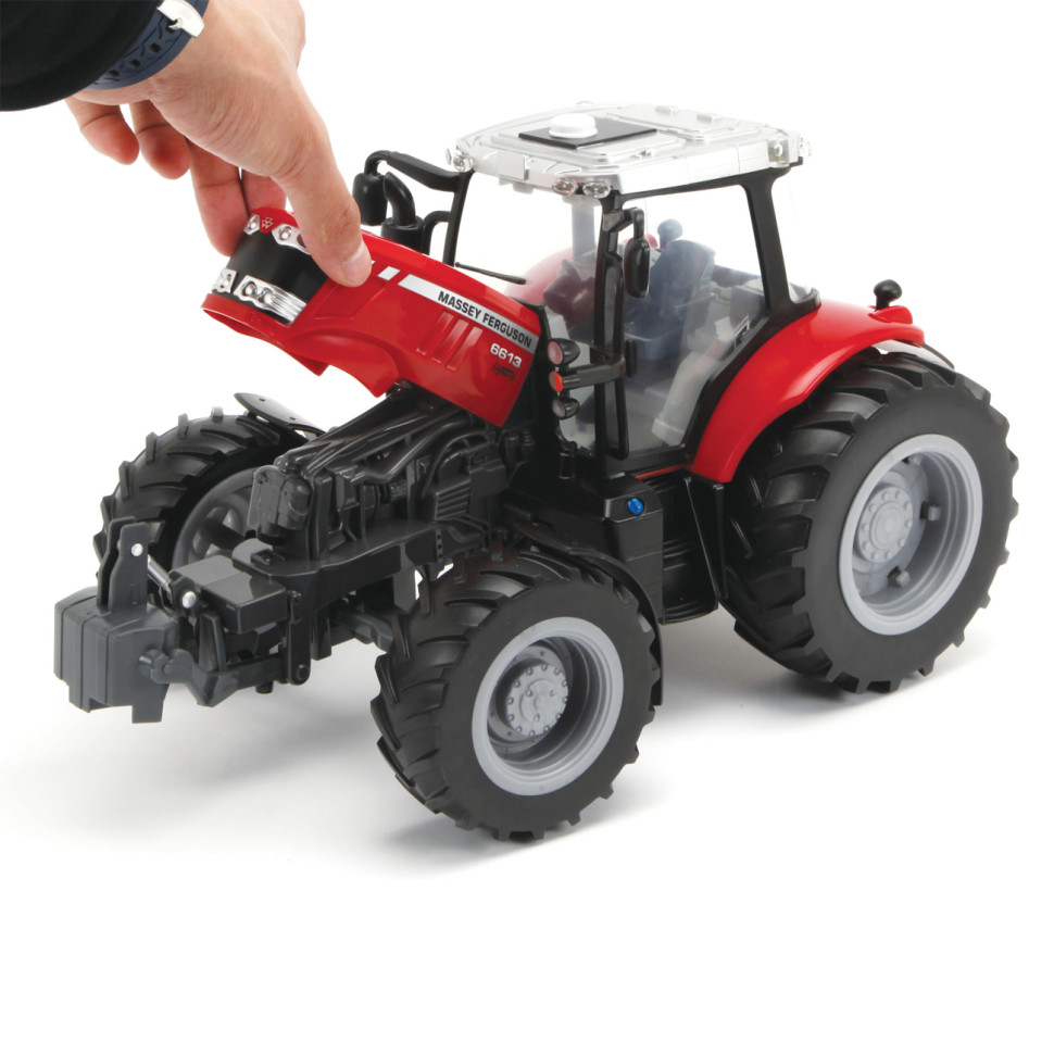 Модель Трактор Massey Ferguson Big Farm 43078B свет и звук, масштаб 1:16