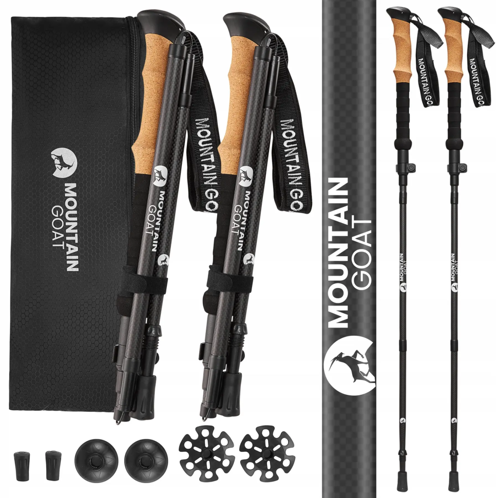 Трекинговые палки Active Mountain Goat P-5905973404679 черный 38-130 см 
