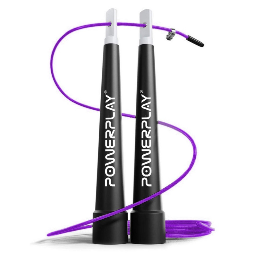 Скакалка скоростная 4202 Ultra Speed Rope PowerPlay PP_4202_Purple 2,9 метра